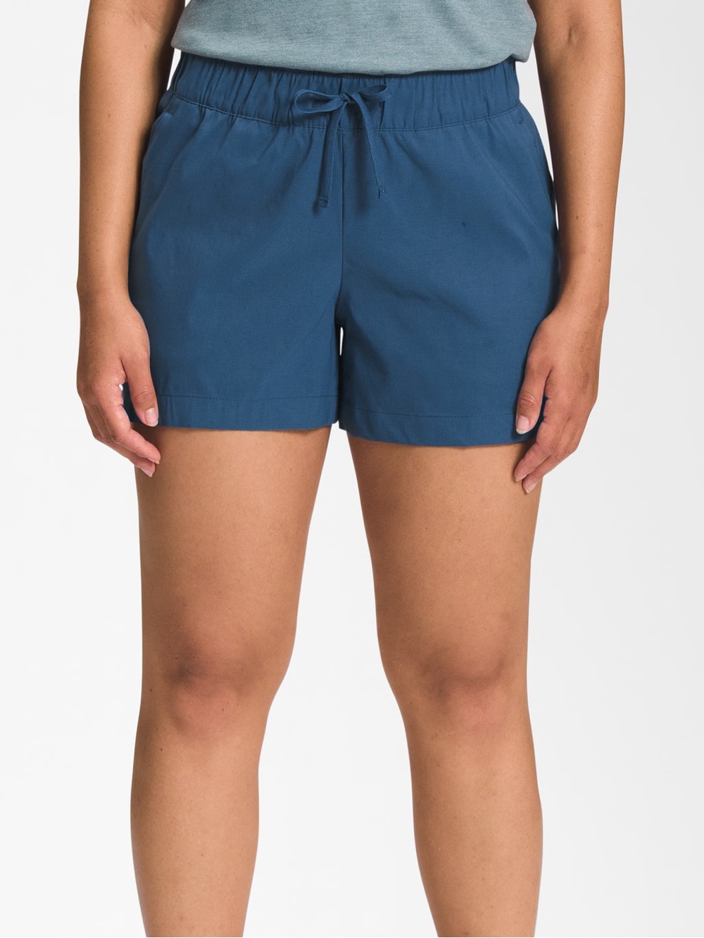 The North Face Women's Slate Blue Elastic Waist Athletic Shorts